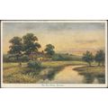 By the Arun, Sussex, 1906 - CW Faulkner Postcard