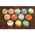 Old Vintage Assorted Set Of 12 Cork Lined Soda ...