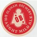 BEER MAT - OLDHAM BREWERY - DRAUGHT MILD ALE - ...