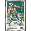 AUSTRALIA, Fly Fishing, green 1979, 20c, #8