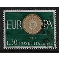 ITALY 1960 EUROPA 30L BROWN & GREEN SG 1030 FIN...