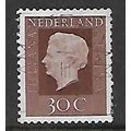 NETHERLANDS 1969 30c BROWN QUEEN JULIANA SG 106...