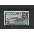 Ascension.SG39d 1d Three Sisters.Mounted Mint.A...