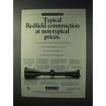 1993 Redfield Scopes Ad - Typical Construction