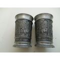 Vintage - 95% Pewter - Shot Cup Pair - SKS ZINN...
