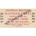 Festiniog Railway Edmondson Platform Ticket - T...