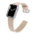 Marbled Leather Strap For Apple Watch Series, 7...