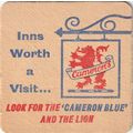 BEER MAT - CAMERONS BREWERY - DOUBLE LION EXPOR...