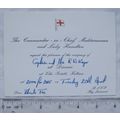 Invitation dinner Commander-in-Chief Mediterran...