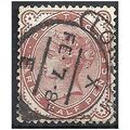 1880 SG167 1 1/2d Venetian Red London Hooded Ca...