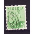 NIGERIA 1961 SG 89 1/2d EMERALD GROUND NUTS FIN...