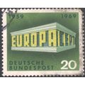Germany 1969 - SG1484 - 20pf yellow, green & bl...