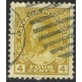 Canada 1922 4c Olive Yellow SG249 FU