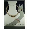 1984 David Webb Jewelry Ad - Necklace, Ring, Bracelet