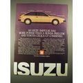 1987 Isuzu Impulse Ad - More Power Than a Honda Prelude