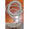 Cable coiled 5 pin male 180 deg DIN straight pl...