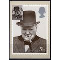 GB 1974 Winston Churchill 5½d PHQ card, special...