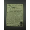 1954 Brand's Essence Ad - Can nature be wrong?