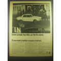 1967 Rover 2000 T.C. Car Ad - Some people buy this car for its name.