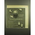 1947 Neiman-Marcus Charms Advertisement - States, Globe of World, Silhouette