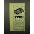 1950 Vita Nova Scotia Smoked Salmon Ad - Have you tried it yet?
