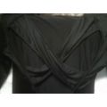 Women's black long dress criss-cross back new
