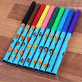 10x EMOJI COLOURING MARKERS Kids Coloured Felt ...