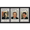 Turkish Cyprus Turkish Prime Ministers 3v 1988 ...