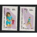 Turkish Cyprus Europa Children's Games 2v 1989 ...