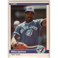 1984 Fleer baseball card #168 Willie Upshaw - B...