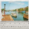 old postcard Amsterdam, Skinny Bridge & Amstel ...