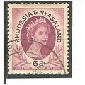 Rhodesia & Nyasaland 1954 6d Bright Reddish Pur...