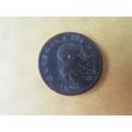 1806 GEORGE III HALFPENNY FREE POST. AS