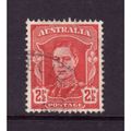 AUSTRALIA 1942 SG 206 2 1/2d SCARLET FINE USED#4