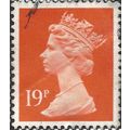 GB, Queen Elizabeth Machin, red 1988, 19p, #2