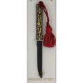 Damascene Gold Kozuka Dove of Peace Sword Lette...