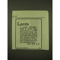 1902 Pearline Soap Ad - Laces I prefer Pearline...