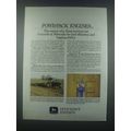 1985 John Deere Tractors Ad - Power-Pack Engines
