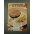 1987 Stouffer's Fettucini Alfredo Ad - From the...