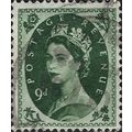 GB, QE II Wilding definitive, green 1958, 9d, #10