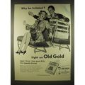 1945 Old Gold Cigarettes Advertisement - Why be irritated? Light and Old Gold
