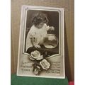 LOVING BIRTHDAY WISHES .. used vintage postcard...