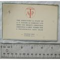 1930s Christmas Card A. P. Tayler & Co., Holbor...