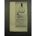 1951 Georg Jensen Decanter and Cordial glasses Ad - From the Netherlands