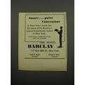 1951 The Hotel Barclay Ad - Smart.. quiet conve...