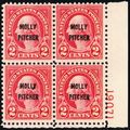 646, Mint NH F-VF 2¢ Plate Block of Four .. Stu...