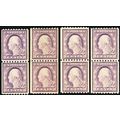 489, Mint NH 3¢ Four F-VF Coil Pairs CV $90.00 ...