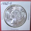 1925-S Peace Dollar. This Coin is a replica and...