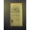 1960 Ronay Vanity Fare Handbag Ad - A lady's simply not dressed without a Ronay