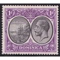 Dominica KGV 1923-33 1d Black Bright Violet SG7...